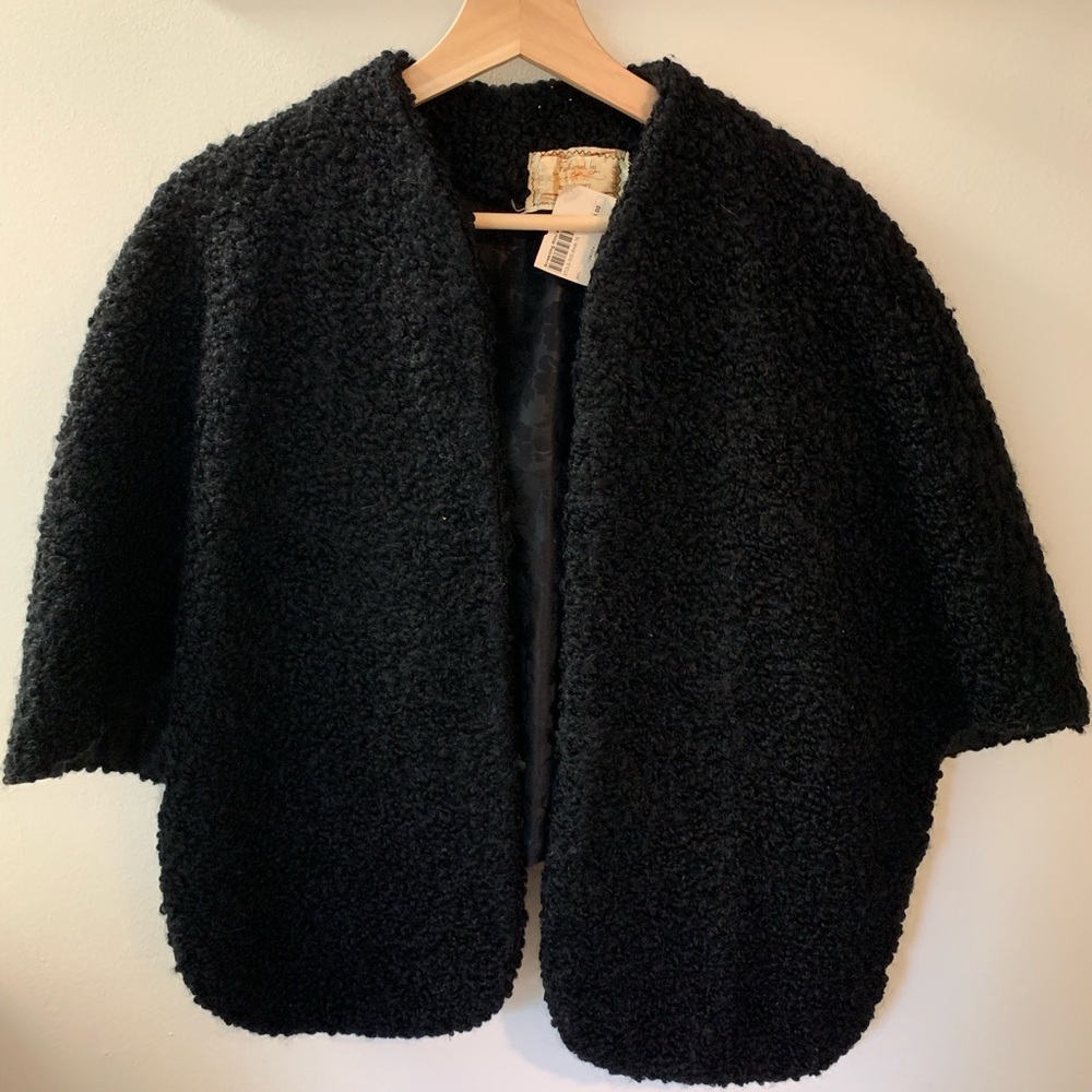 Vintage wool and silk cape